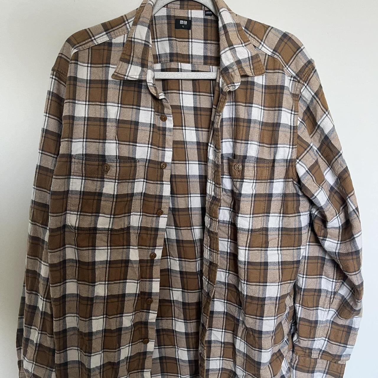 Flannel from Uniqlo in a men’s L - Depop