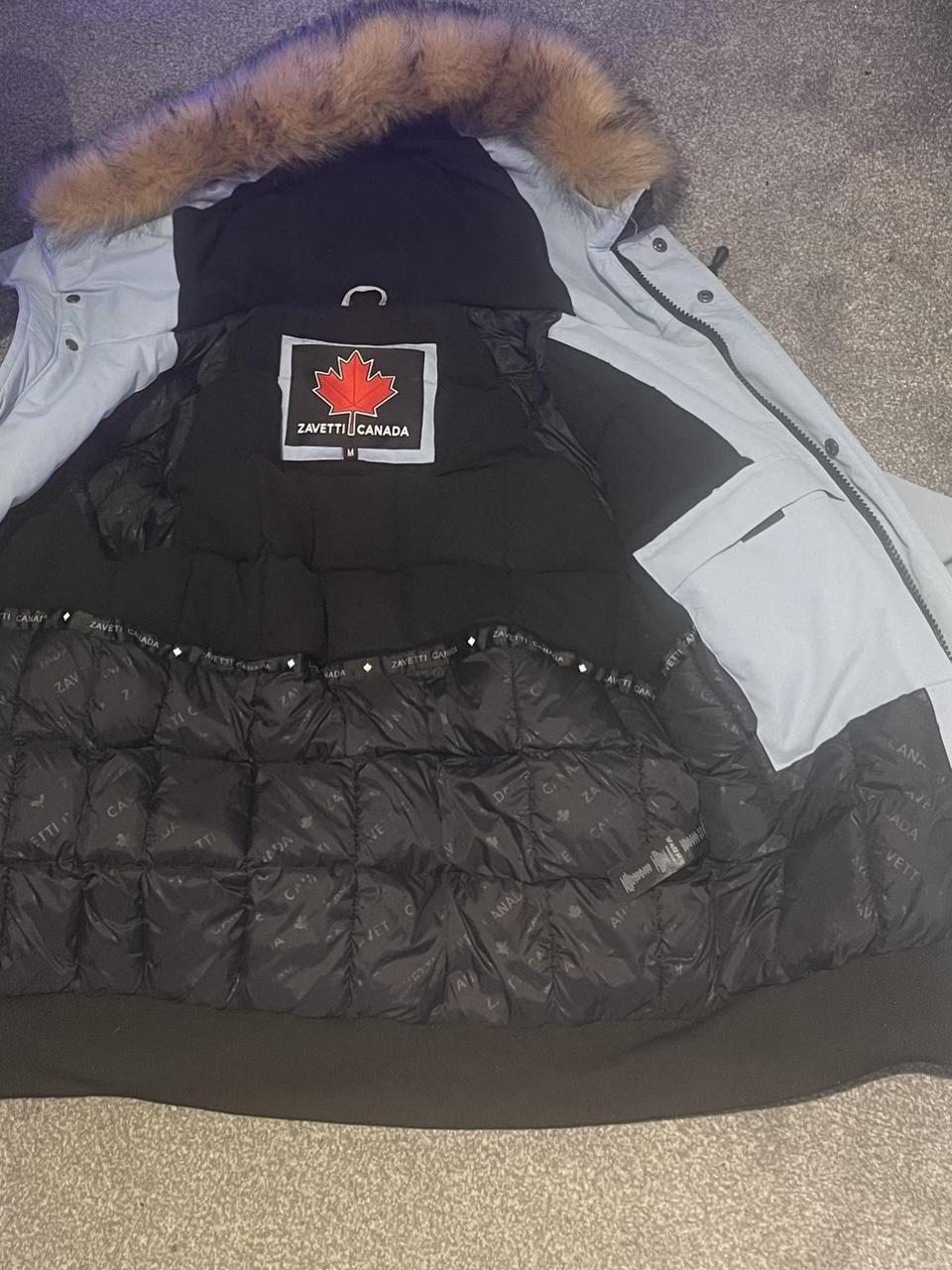 Sizemedium Light blue zavetti canada coat barley... Depop