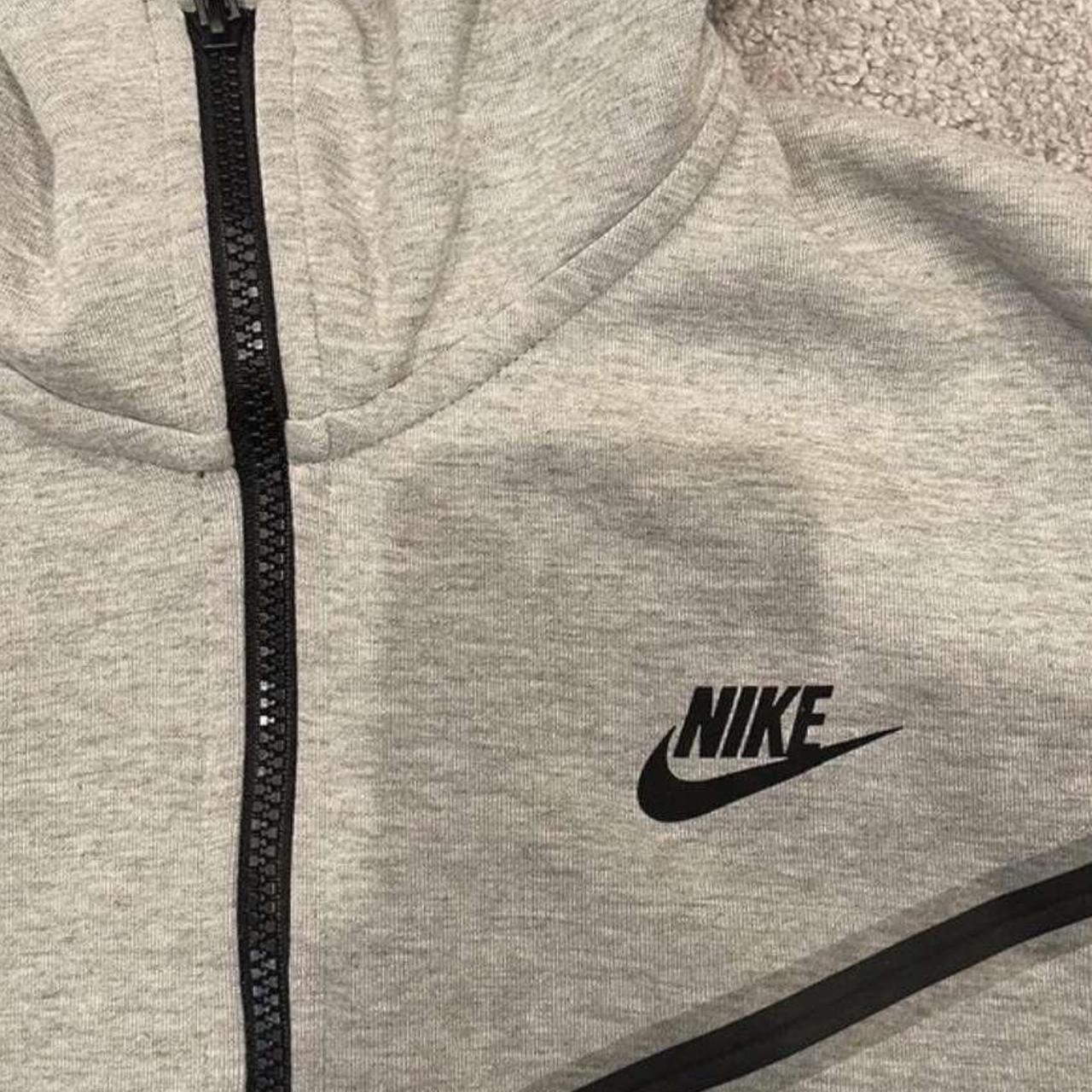 Nike tech fleece zip tracksuit Grey Brand new... - Depop