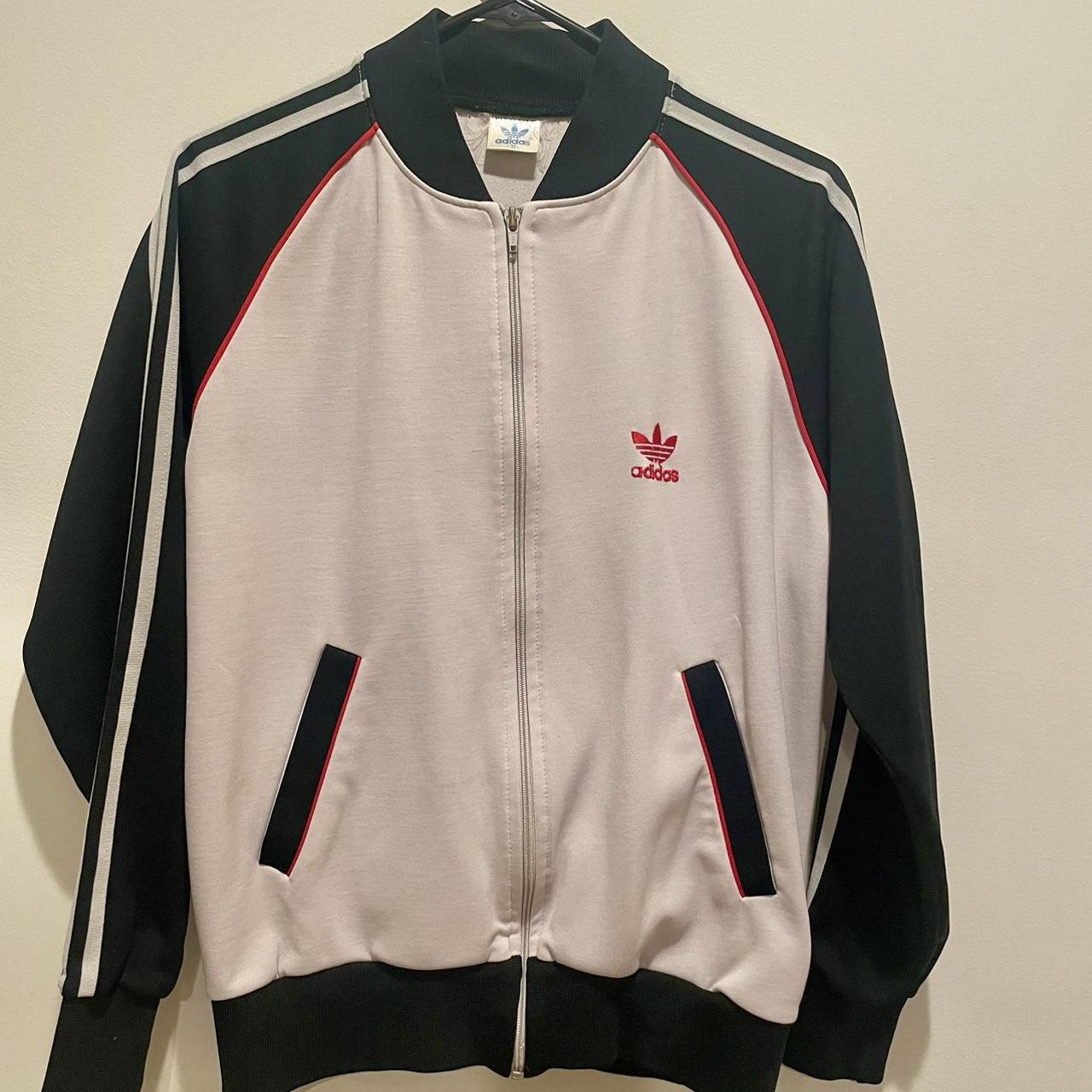 🖤♥️🖤♥️ Vintage 80s Adidas Track Jacket So Dope Great... - Depop