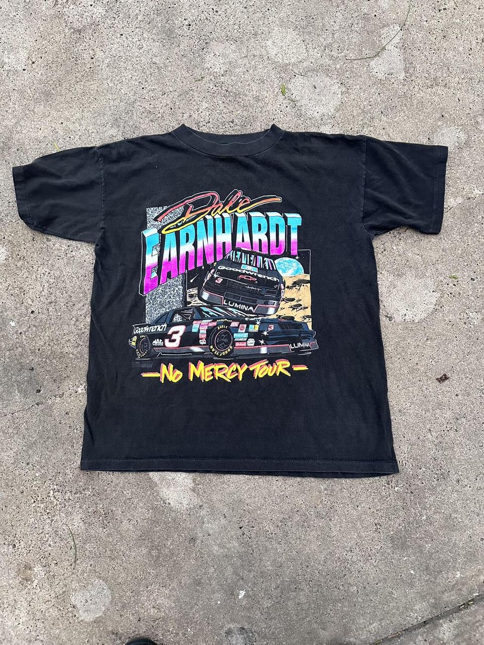 Vintage 1993 Dale Earnhardt No Mercy Tour Nascar Size L Sports Image on sale T Shirt