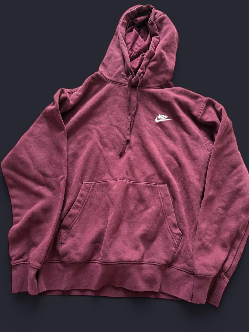 Nike Women's Hoodie - Burgundy/Red - M – Burgundy… - image 1