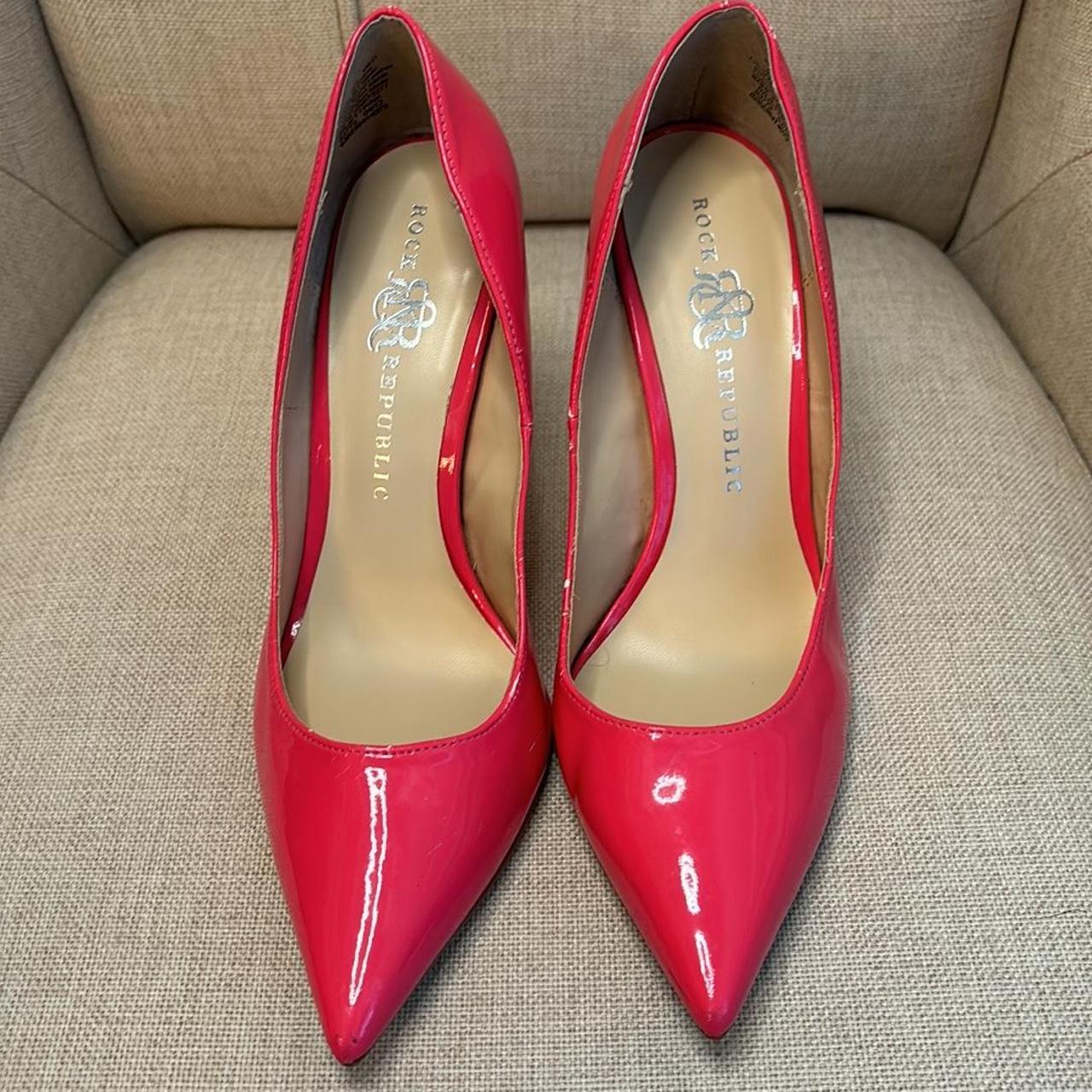 Rock Republic Jett pink heels, size Good
