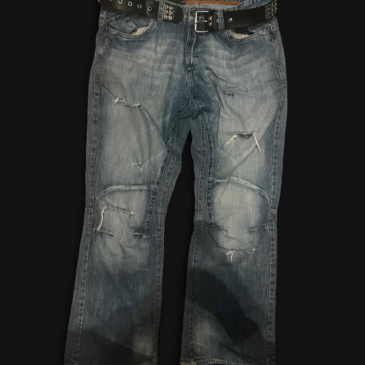 If six was nine men's blue and navy jeans