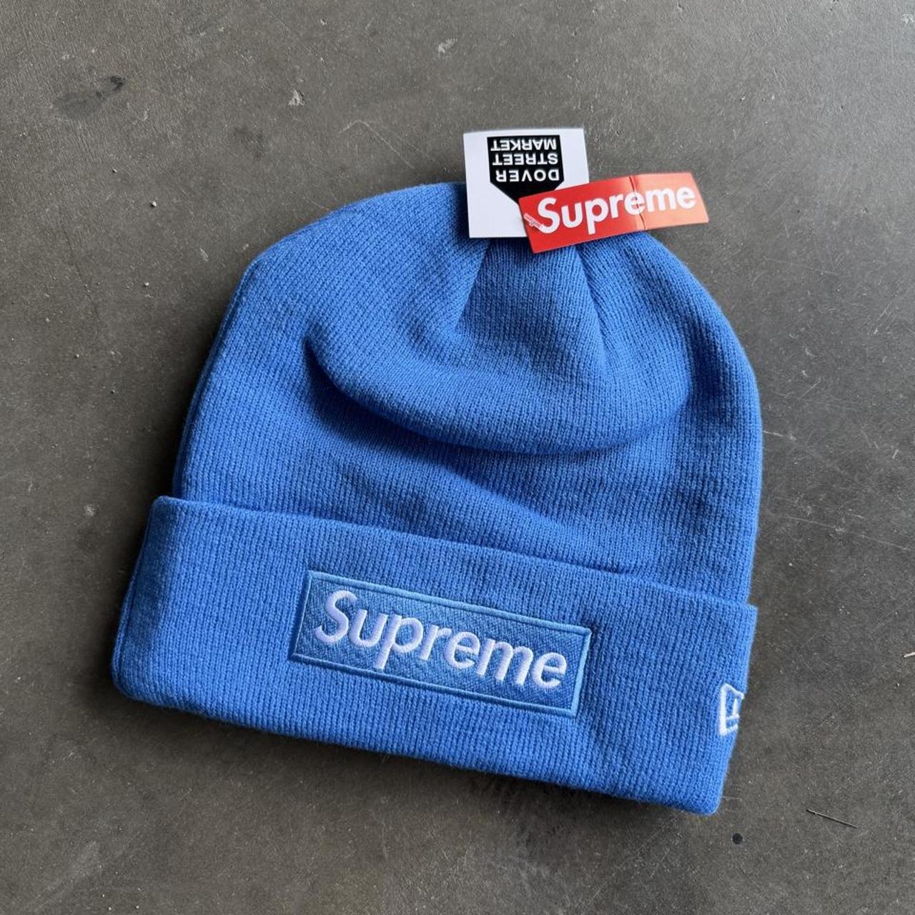 Supreme men's blue hat