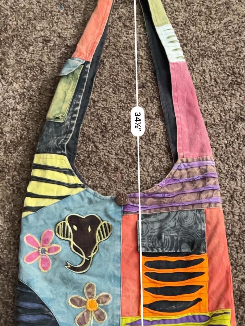 Handmade Women's Bag - Multi – Boho Patchwork Sli… - image 8