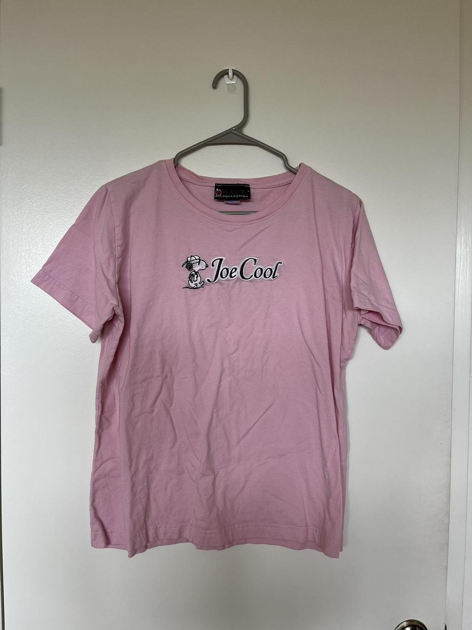 snoopy pink shirt