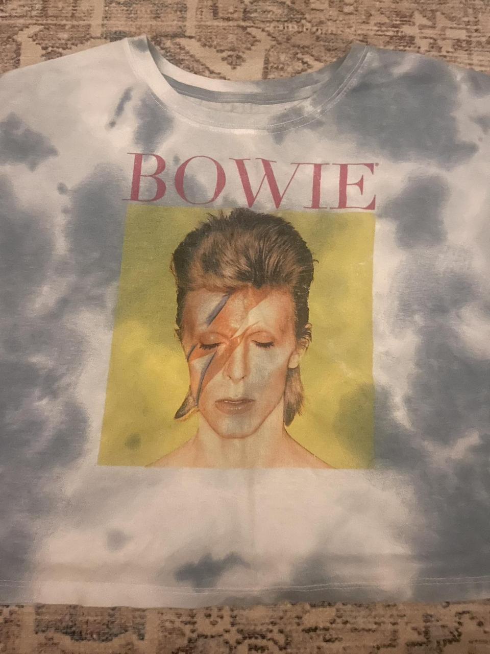 David Bowie Cropped T Shirt Depop