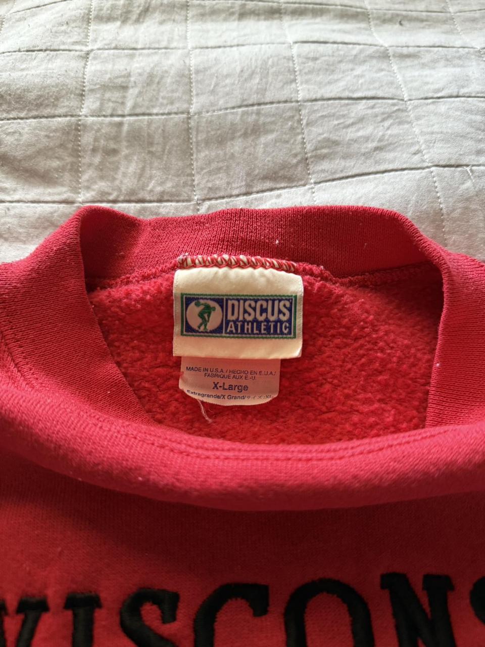 Men's Sweatshirt - Red - XL – 90’s vintage embroi… - image 2