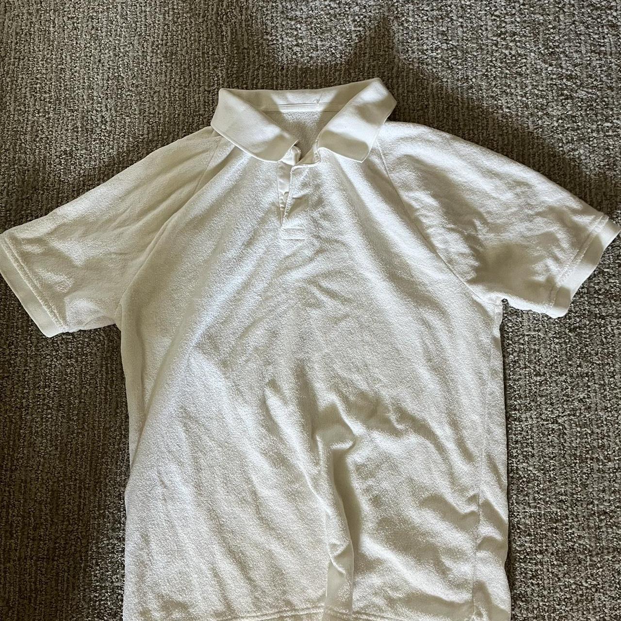 Nautical prep bone terry cloth polo from j