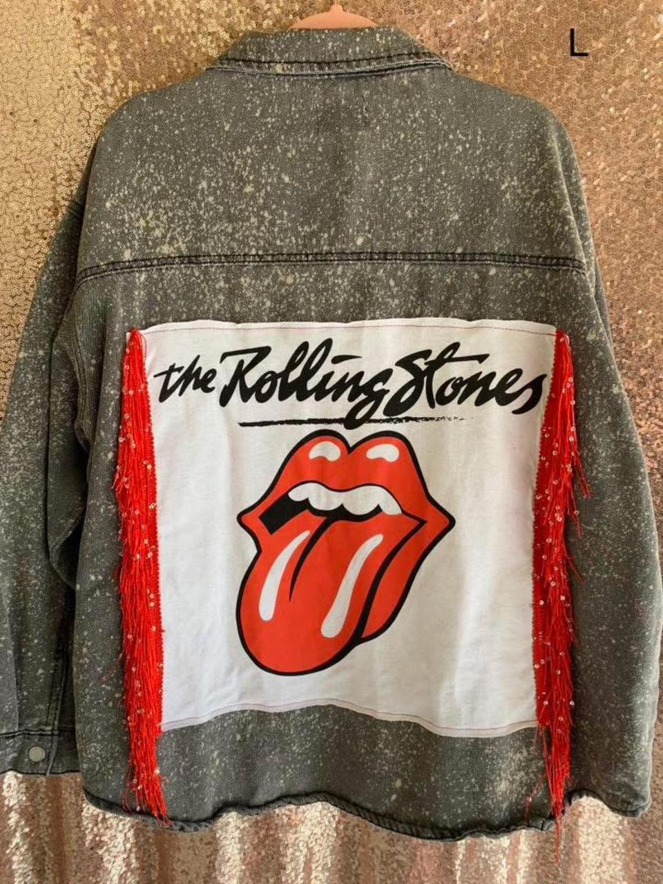 Custom Women's Shacket Jacket - Grey/Multi - L – … - image 1