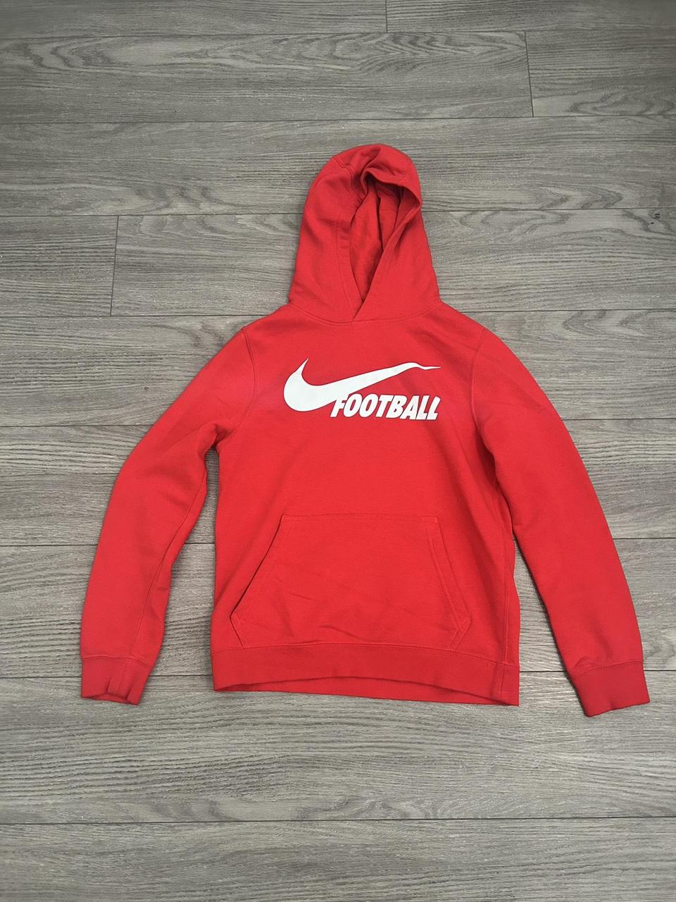 Nike Red Football Hoodie outlets Size Large