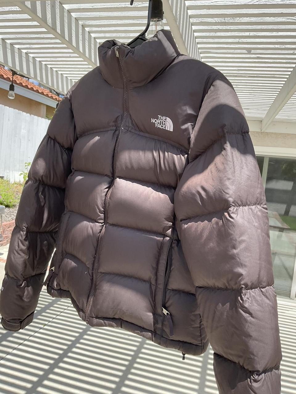 North Face 700 puffer brown women’s medium Kim K... - Depop