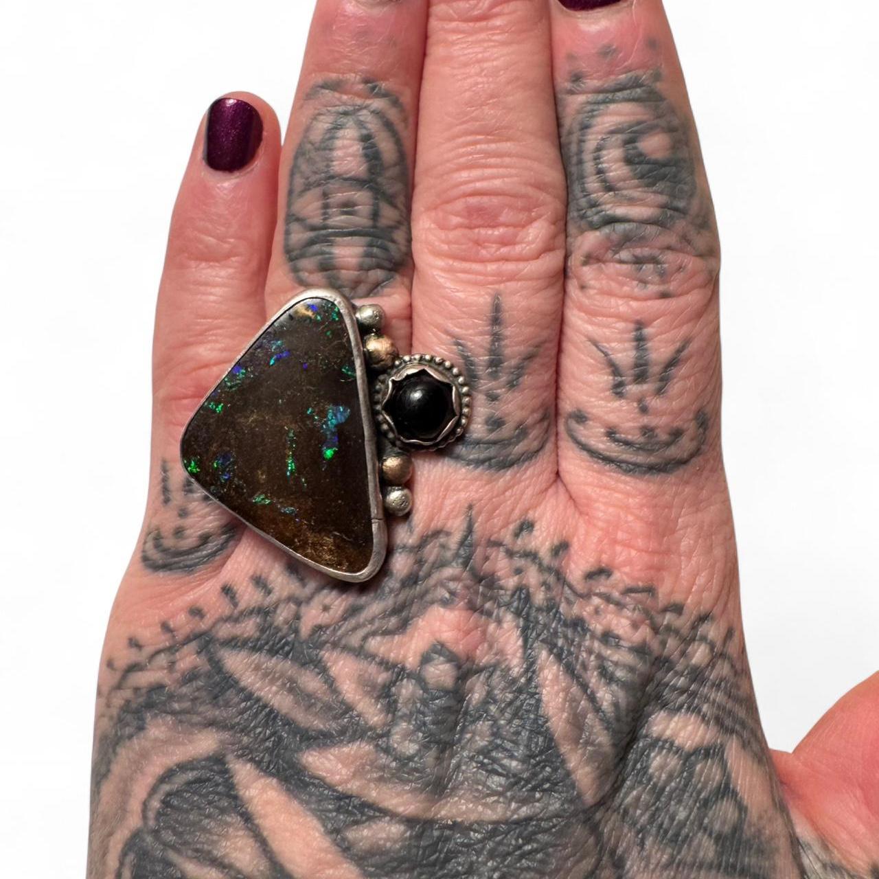 Custom Women's Ring - Silver/Multi – Custom, Hand… - image 1