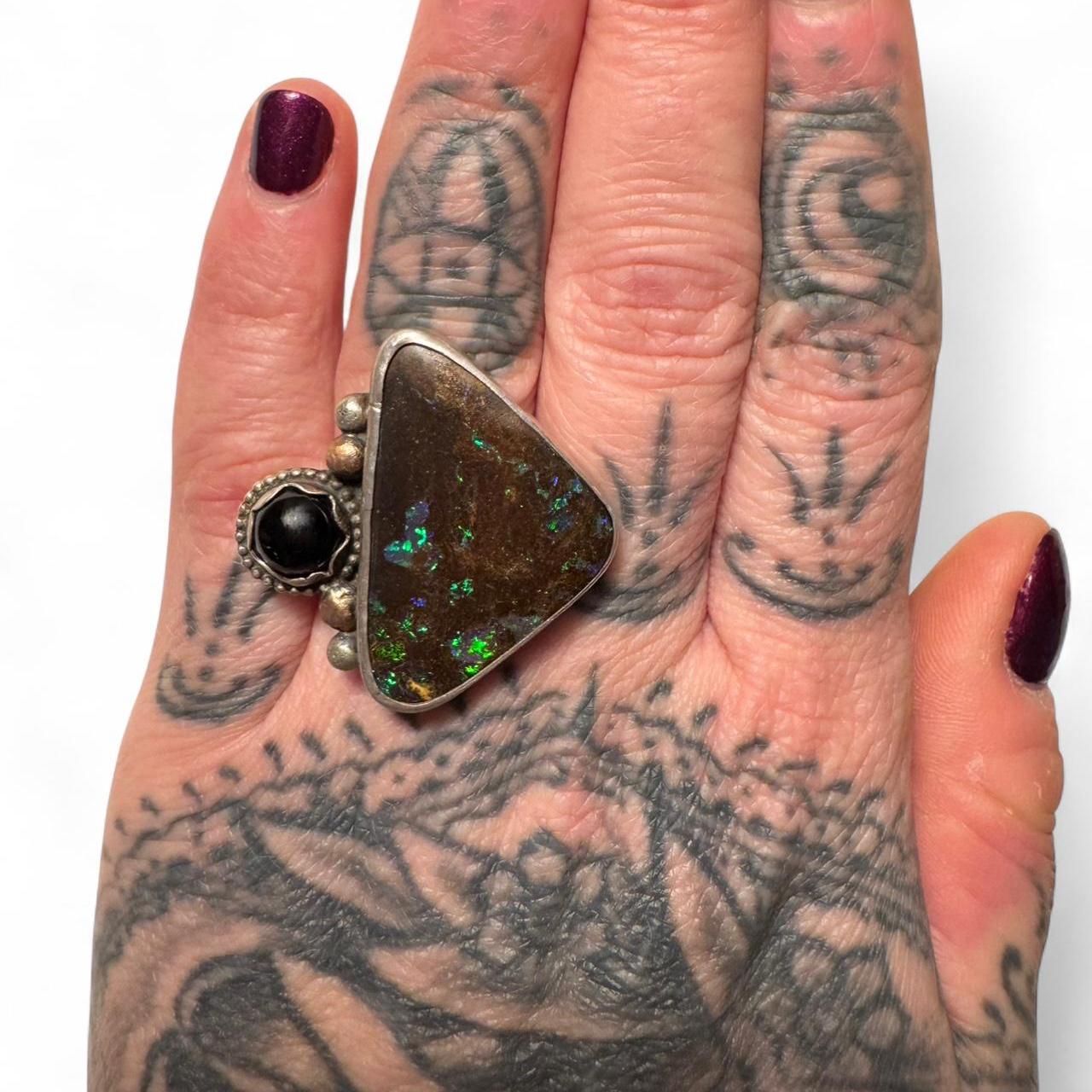 Custom Women's Ring - Silver/Multi – Custom, Hand… - image 2