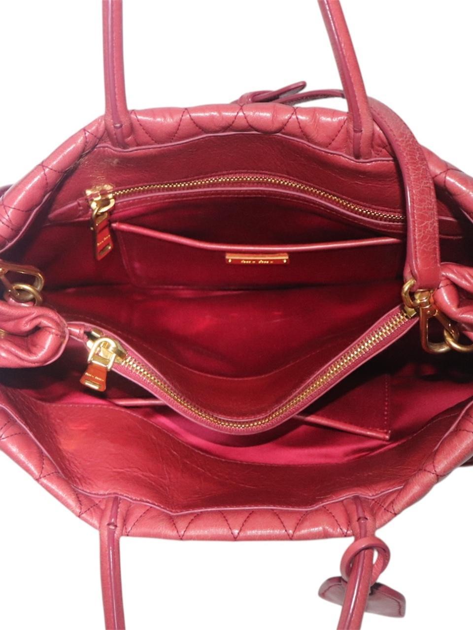 Miu Miu Women's Bag - Red – Miu Miu- Red Leather … - image 6
