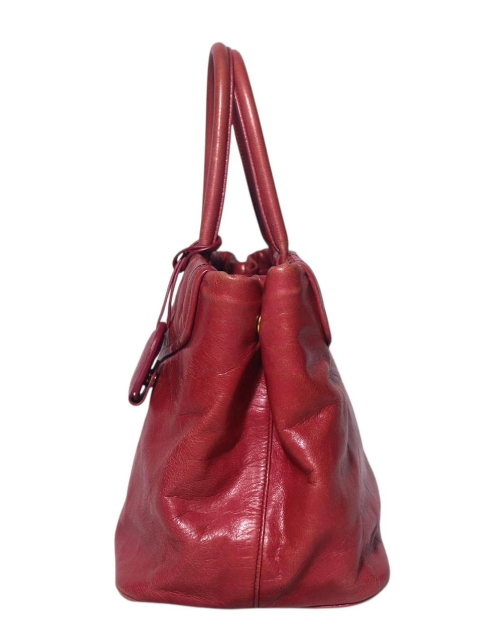 Miu Miu Women's Bag - Red – Miu Miu- Red Leather … - image 3