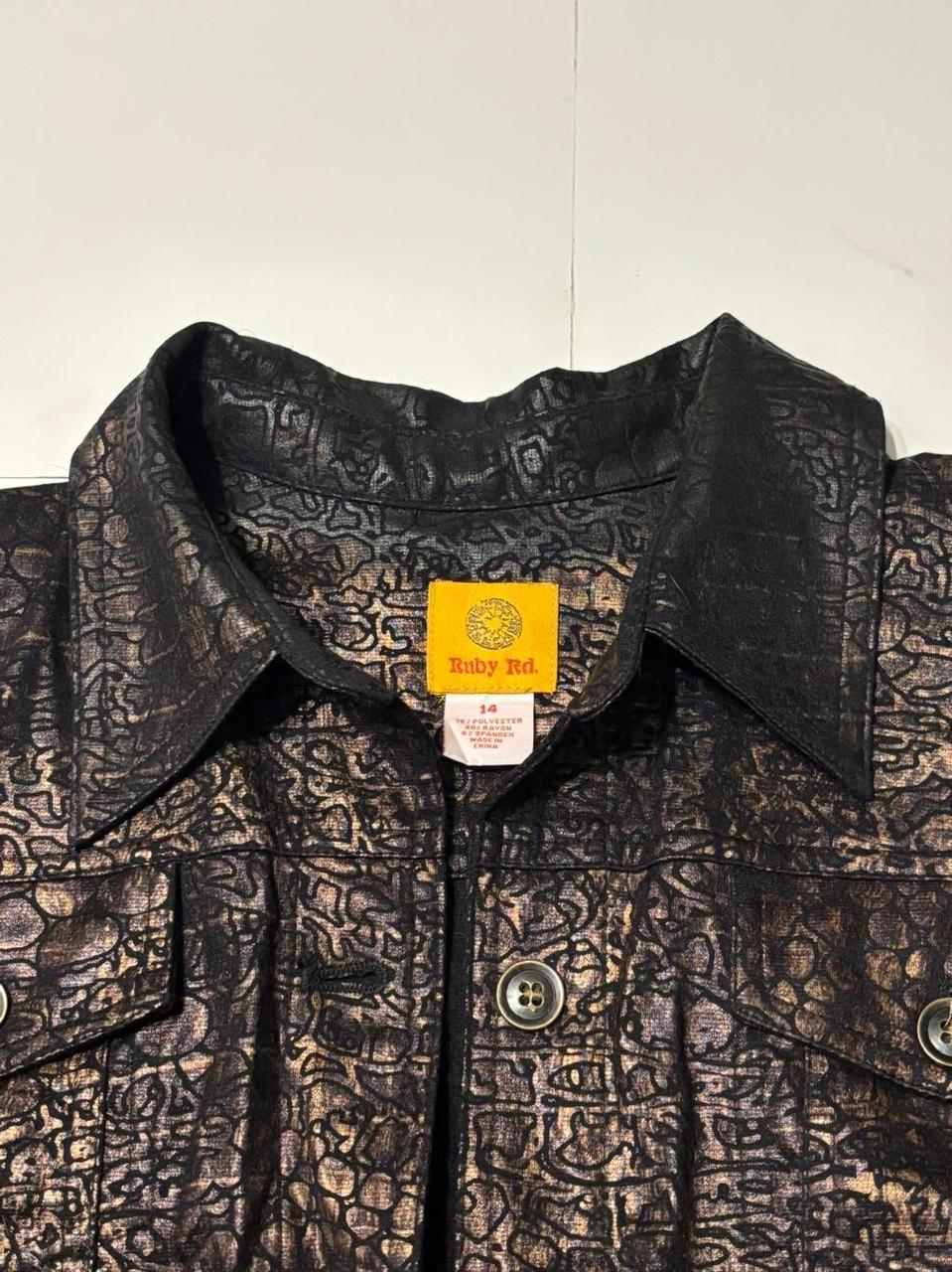 Ruby Rd. Women's Shacket Jacket - Black/Multi - 1… - image 2