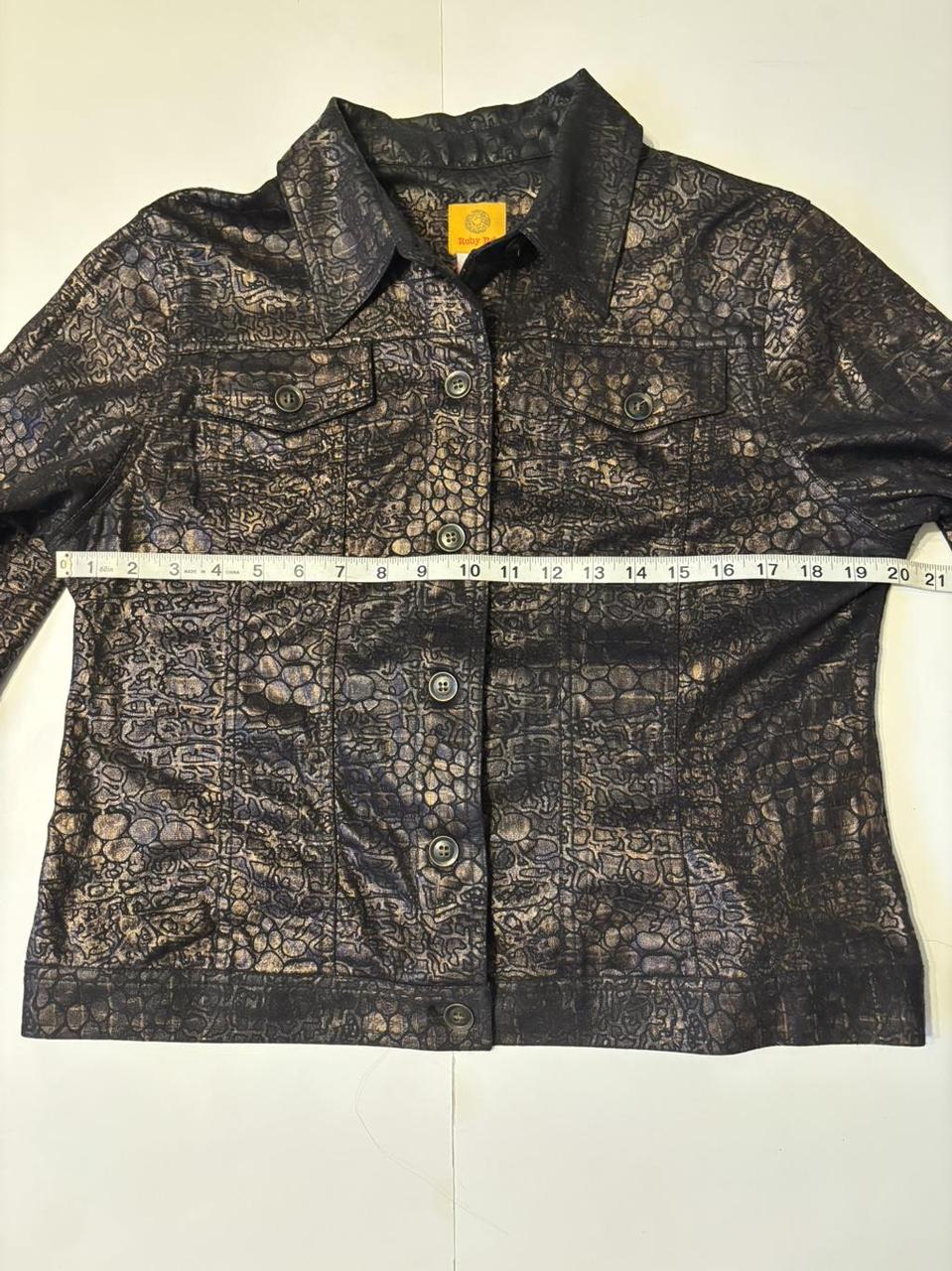 Ruby Rd. Women's Shacket Jacket - Black/Multi - 1… - image 5