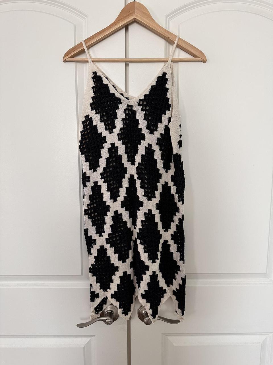 Women's Romper - Black/Multi - M – Black and whit… - image 1