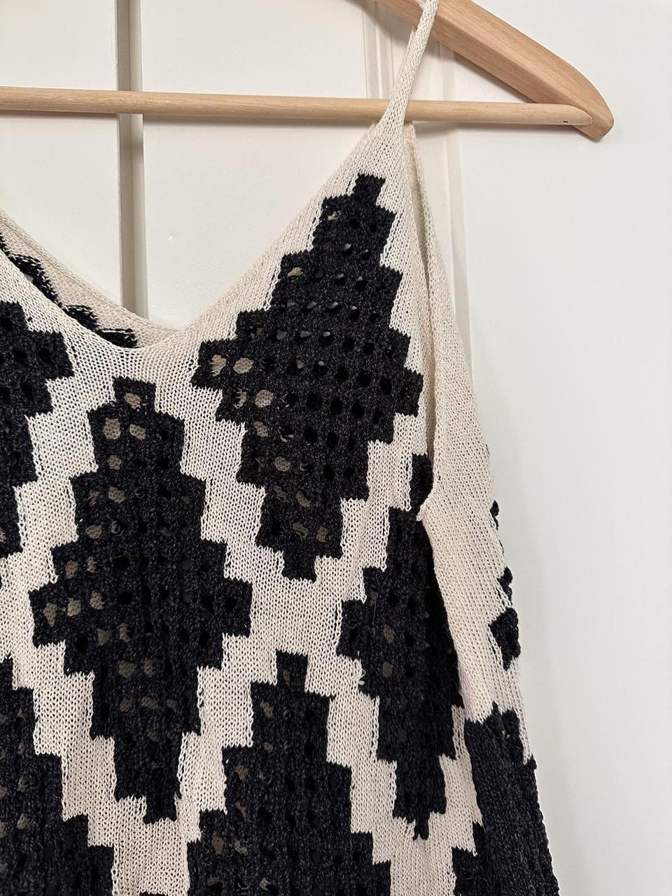 Women's Romper - Black/Multi - M – Black and whit… - image 3