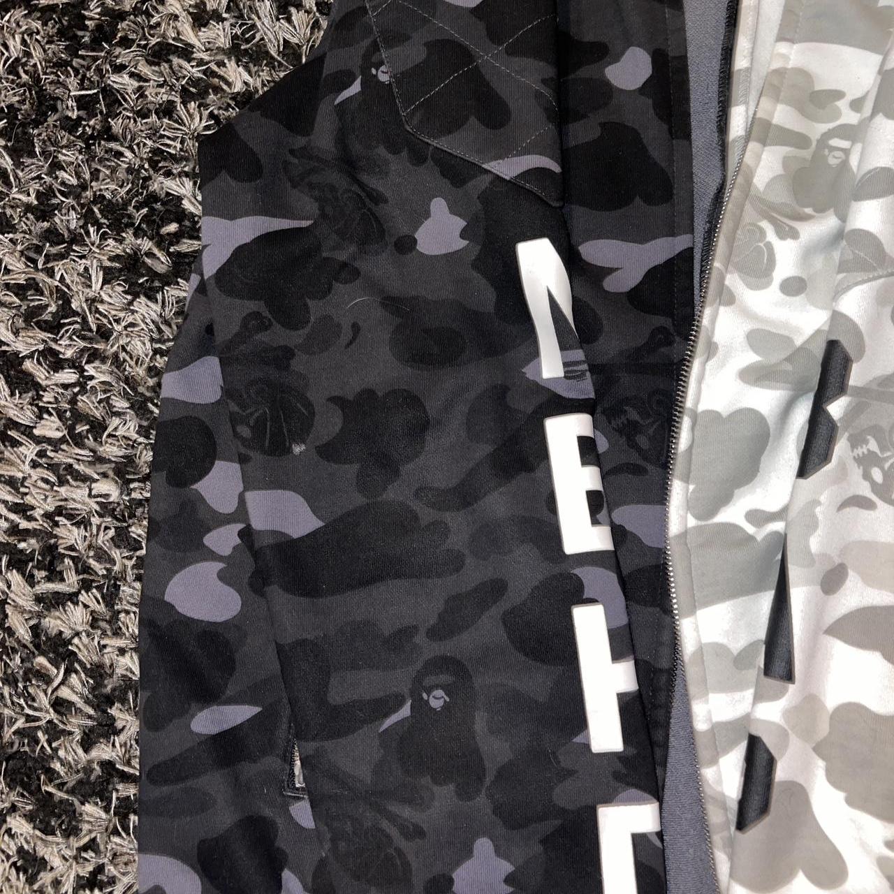BAPE x Neighborhood Split Camo Shark Full Zip | Depop
