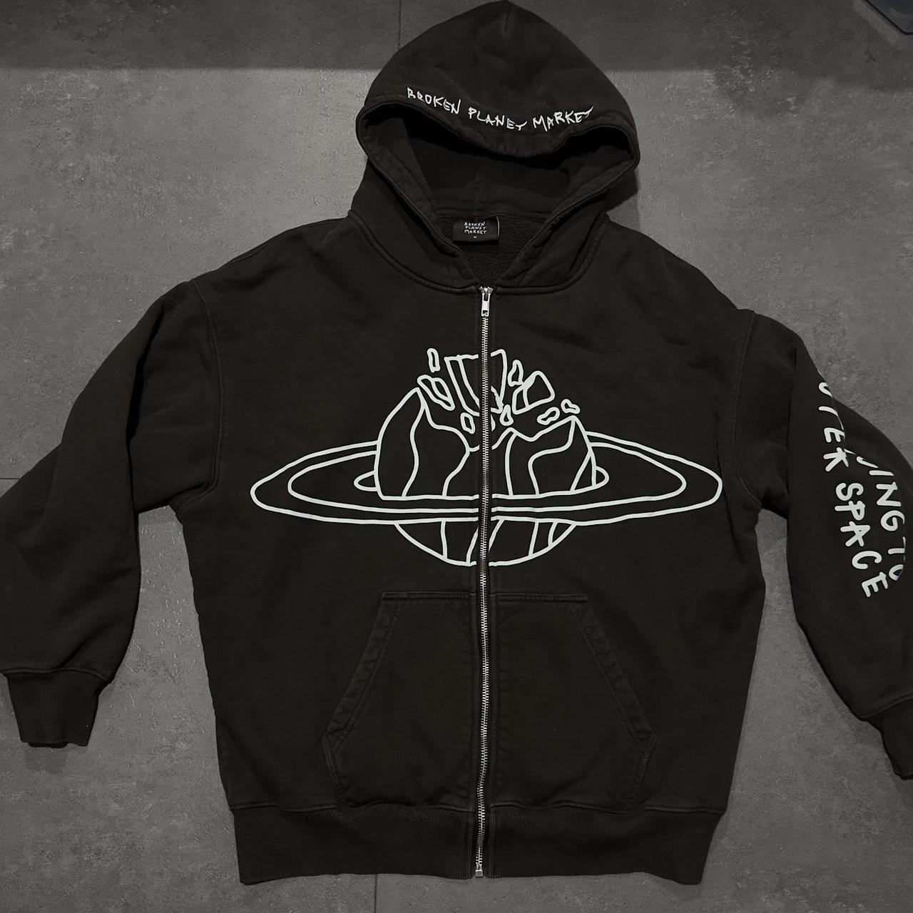 Broken Planet ジップフーディー ジップアップパーカー Up Soot Black Hoodie &vert; BP - ML - ZU - T-shirt Carhartt