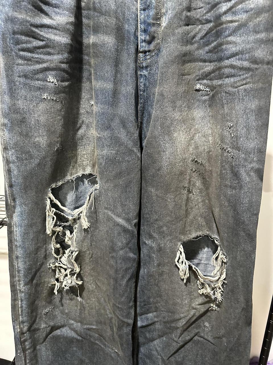 Balenciaga SS23 Mud baggy destroyed denim they are... - Depop