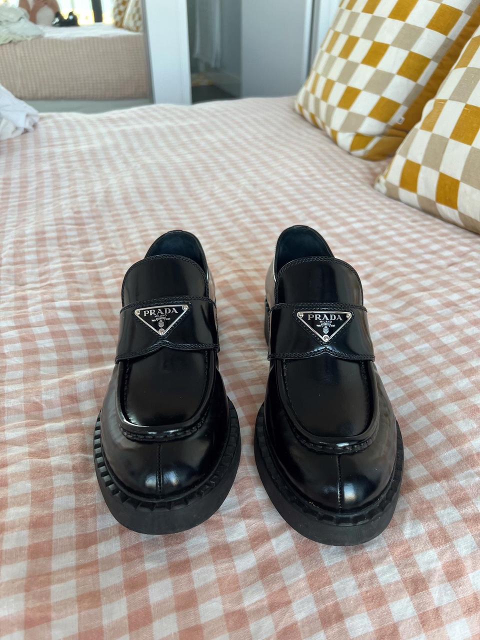 Selling my prada loafers 🤍 - size 38 (au 7) - worn... - Depop