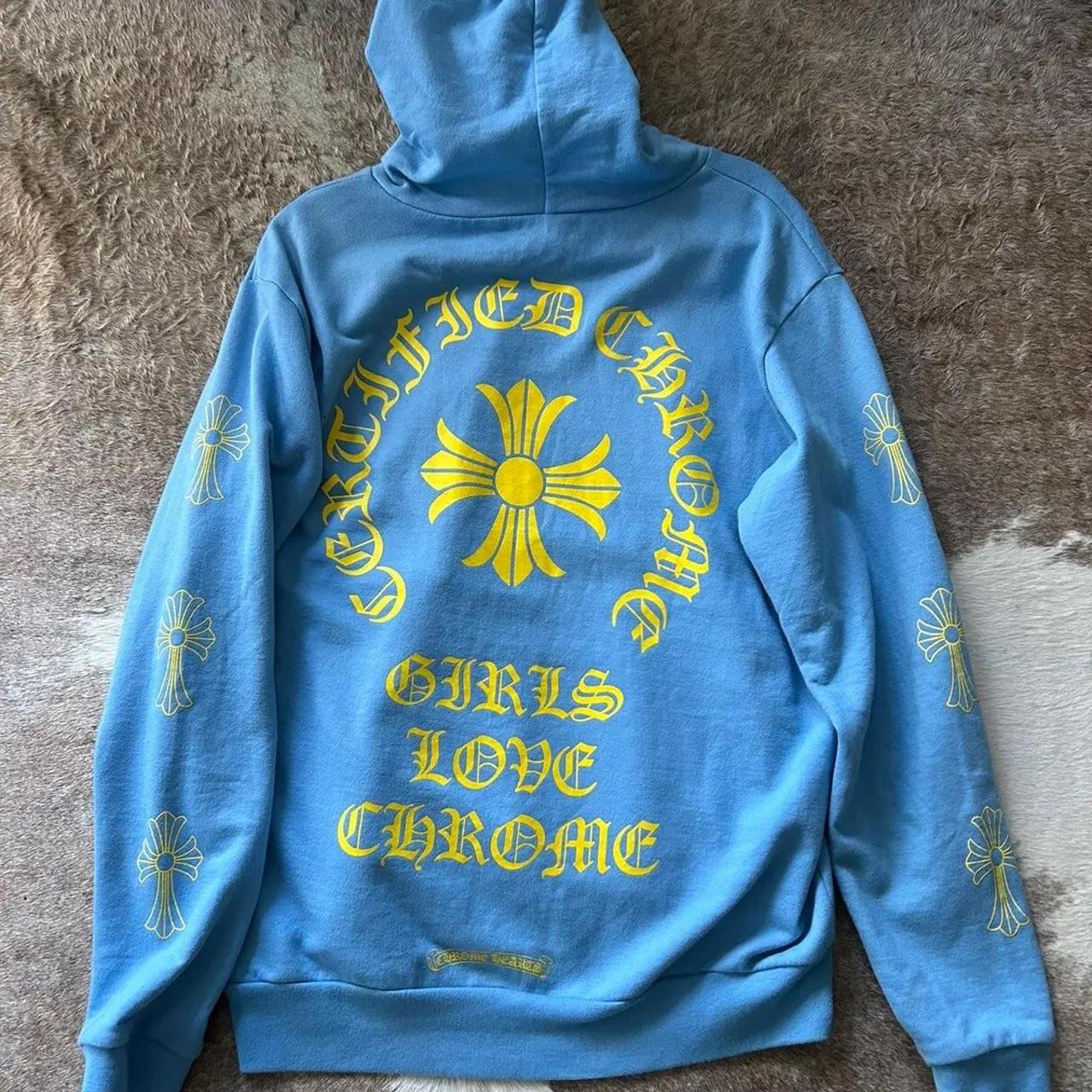 +CHROME HEARST+ ドレイク \"GIRLS LOVE CHROME\" パーカー Hoodie Chrome Hearts X Drake 
