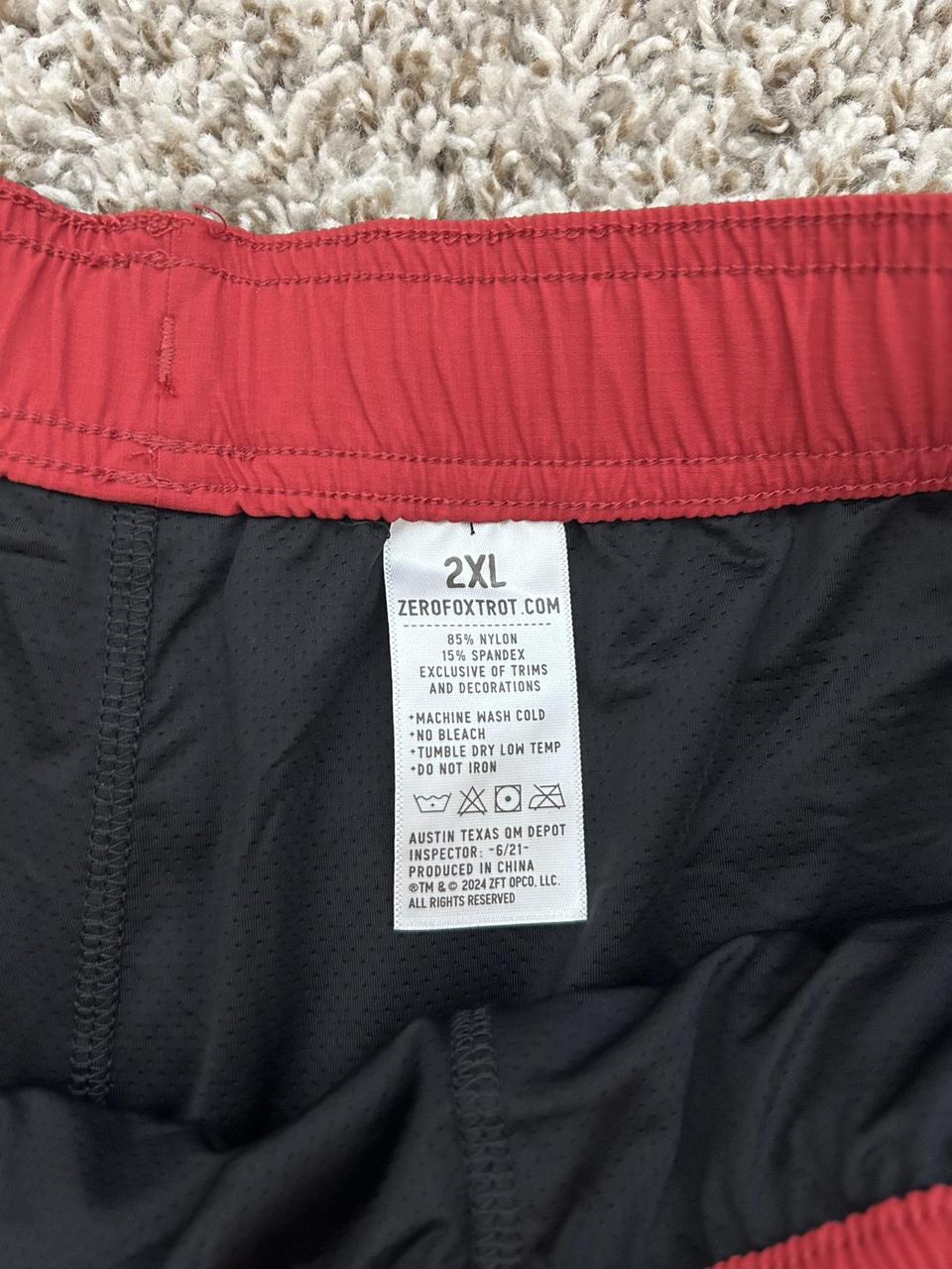 Men's Shorts - Black/Red - XXL – Zero Foxtrot 5” … - image 3