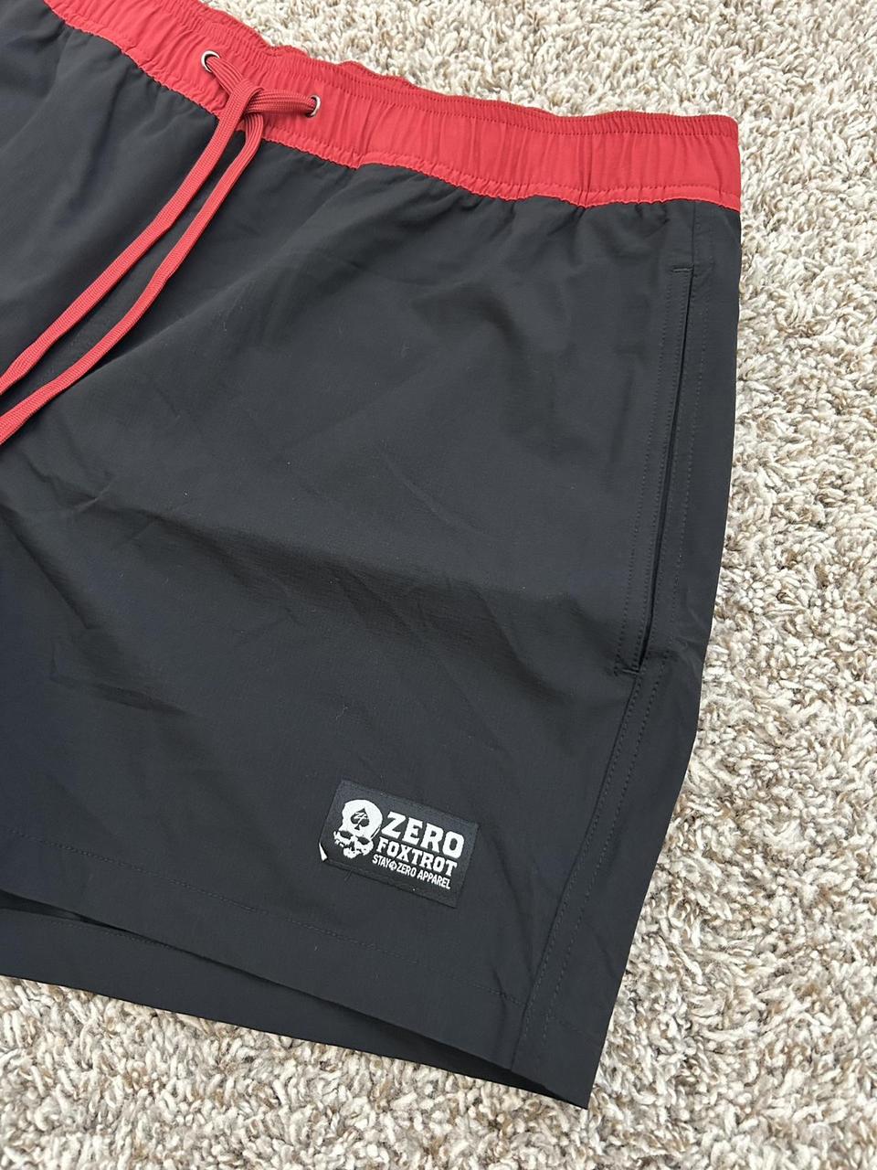 Men's Shorts - Black/Red - XXL – Zero Foxtrot 5” … - image 1