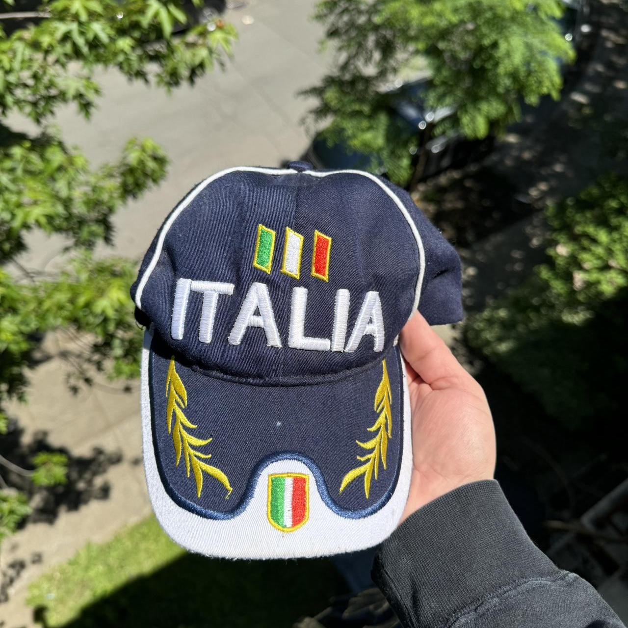 90s y2k OLD 海外企業 CIA CAP USA navy 帽子 紺 白