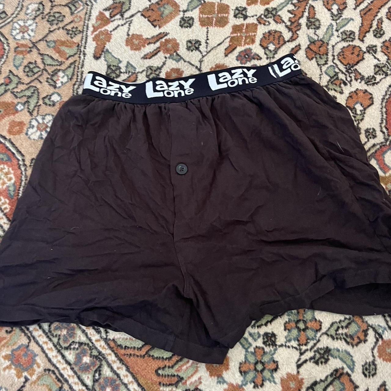 2000s Lazy One One black boxers - super comfy... - Depop