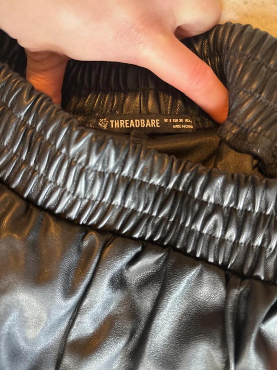 Olasfa Women's Leather Leggings High Waist Thermal Winter Faux Leather Trousers High Waist Leather Look Tights Hip High Coated PU Pencil Trousers For Women, Glossy, S