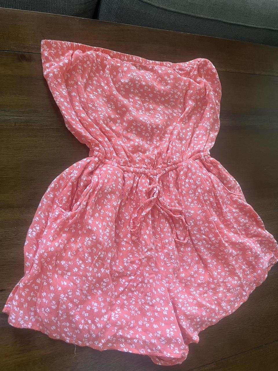 Hollister strapless romper best sale