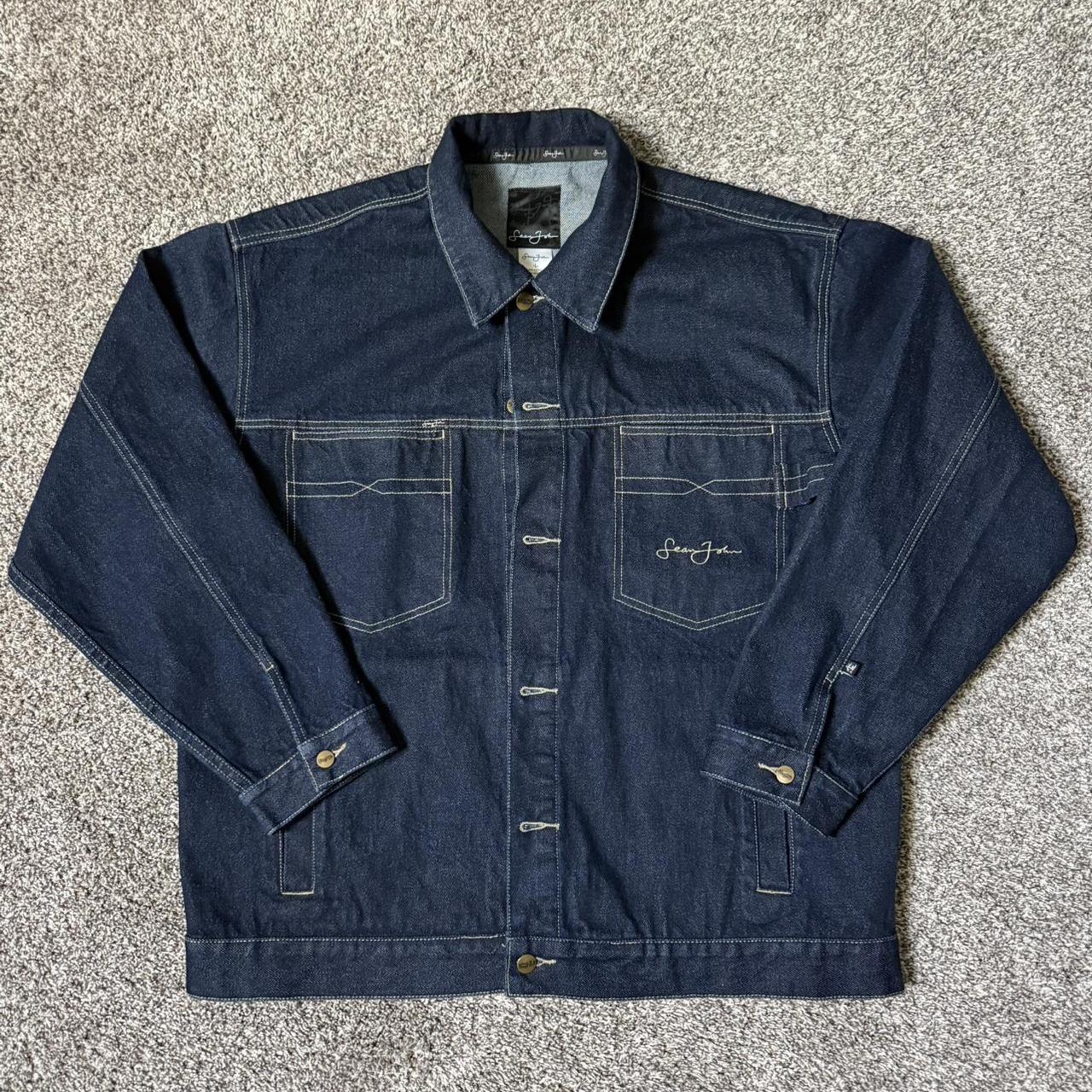 Denim jacket-y2k - Depop