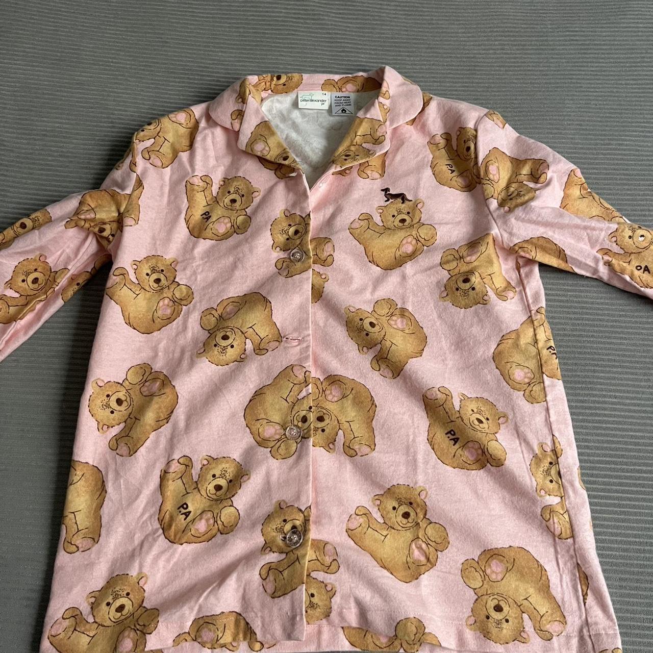 Peter Alexander long sleeve set Pink bears Kids 14 | Depop