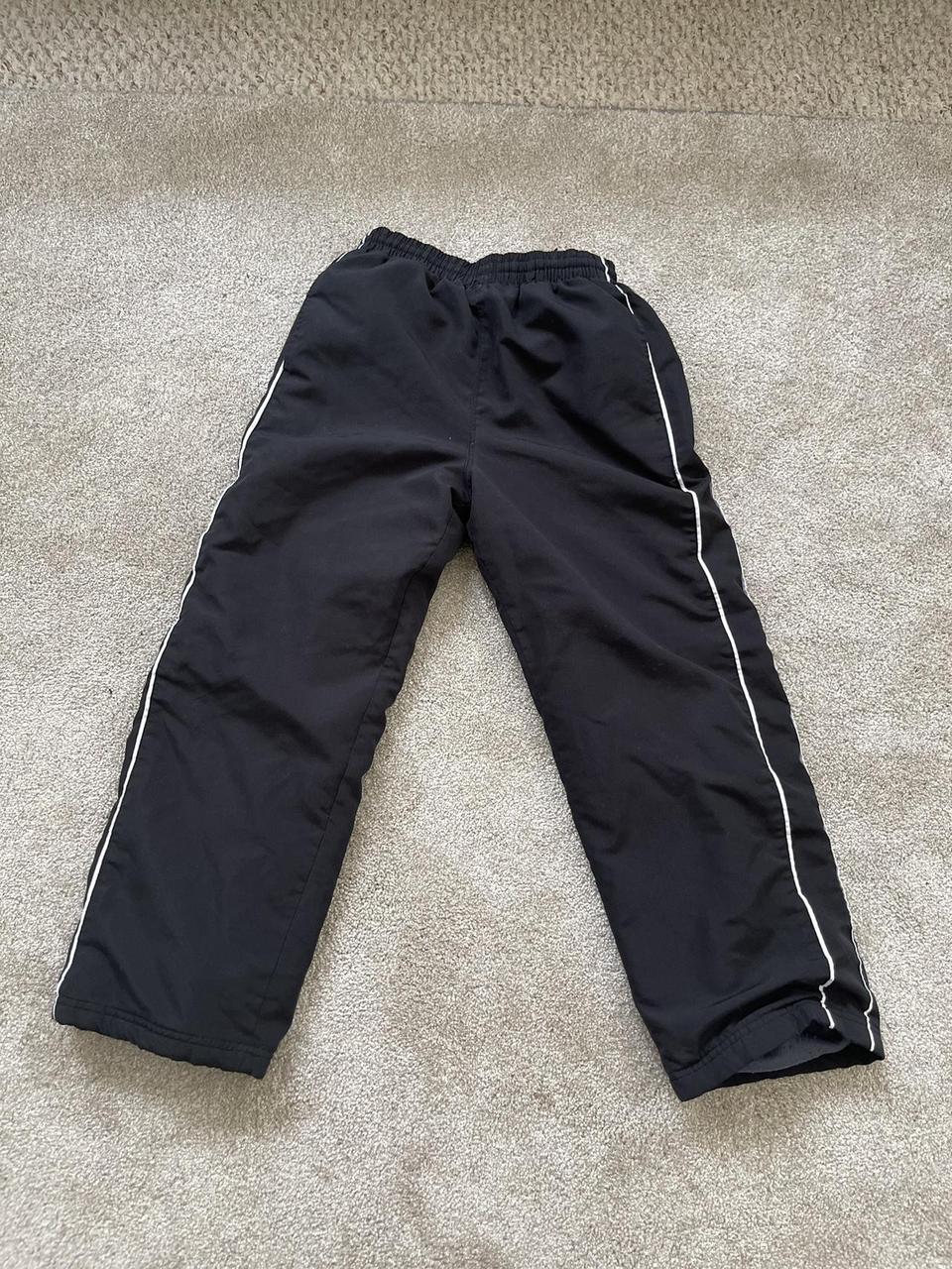 Black Track Pants Can fit a women’s small Can fit... - Depop