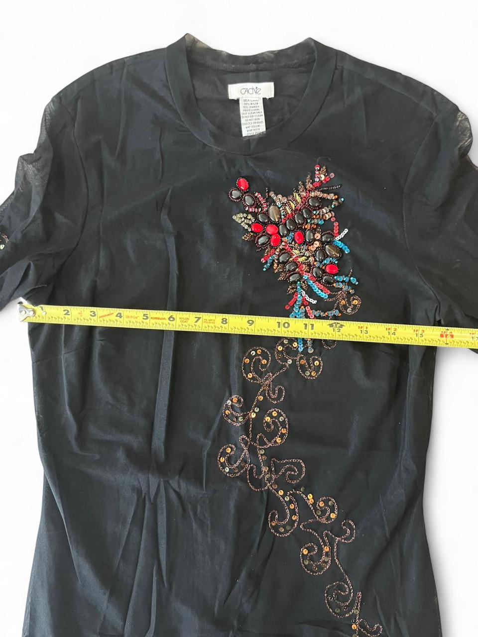 Cache Women's Dress - Black/Multi - 6 – Cache Y2K… - image 5