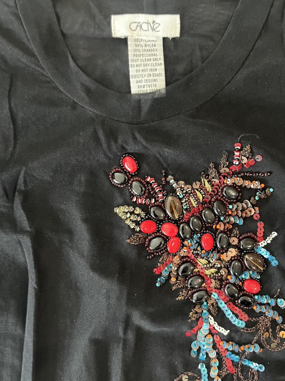 Cache Women's Dress - Black/Multi - 6 – Cache Y2K… - image 7