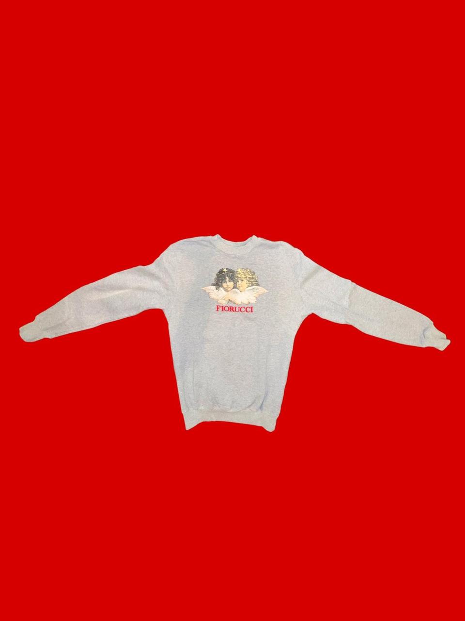 Fiorucci Women's Sweatshirt Grey/Red S – Fiorucci Vintage