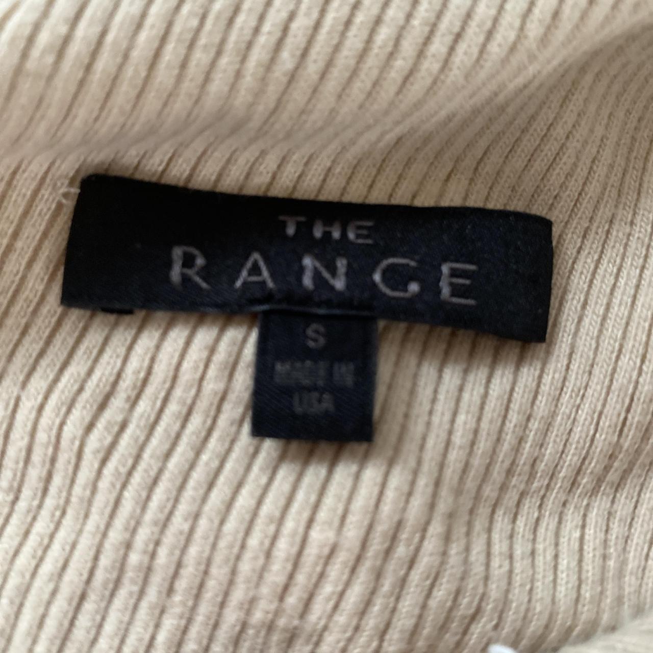 The range women's cream and tan top