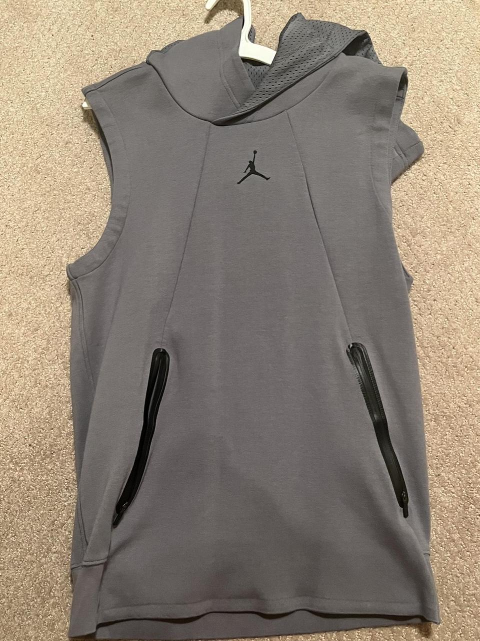 Sleeveless Jordan hoodie Depop