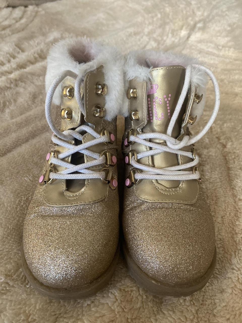 Juicy couture glitter boots best sale