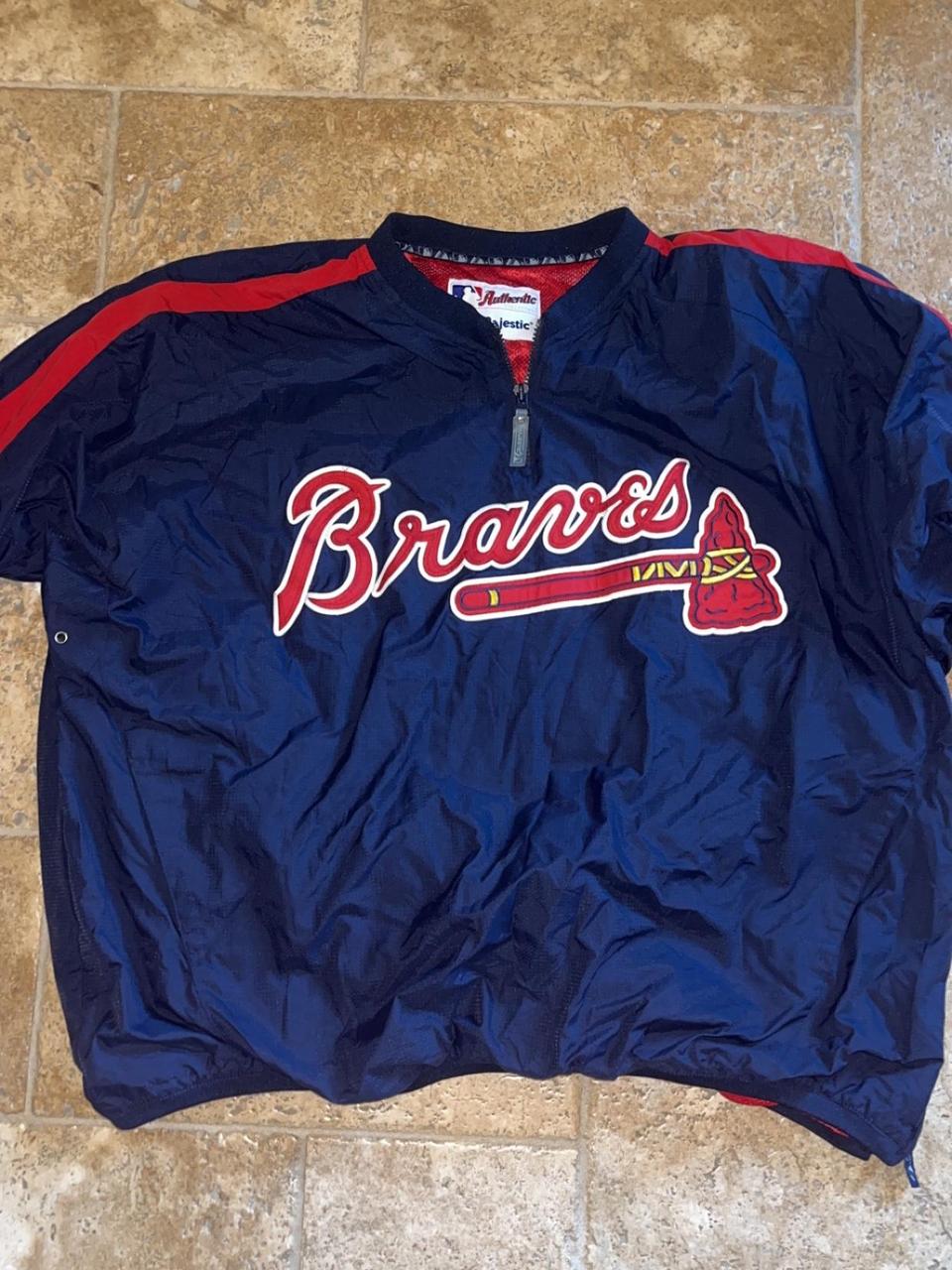 Atlanta Braves Majestic Pullover Sz shops 2XL