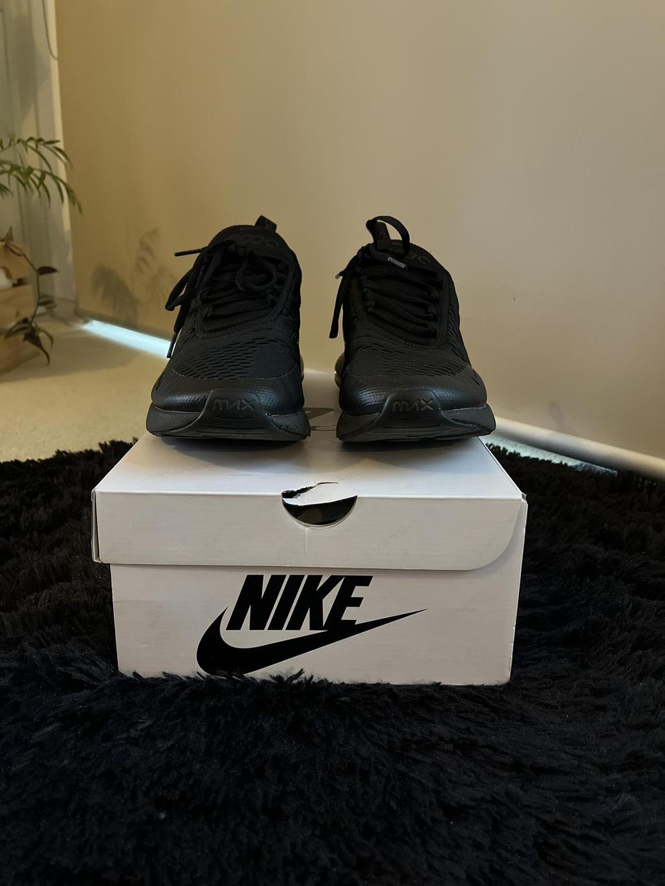 mens nike 270 all black