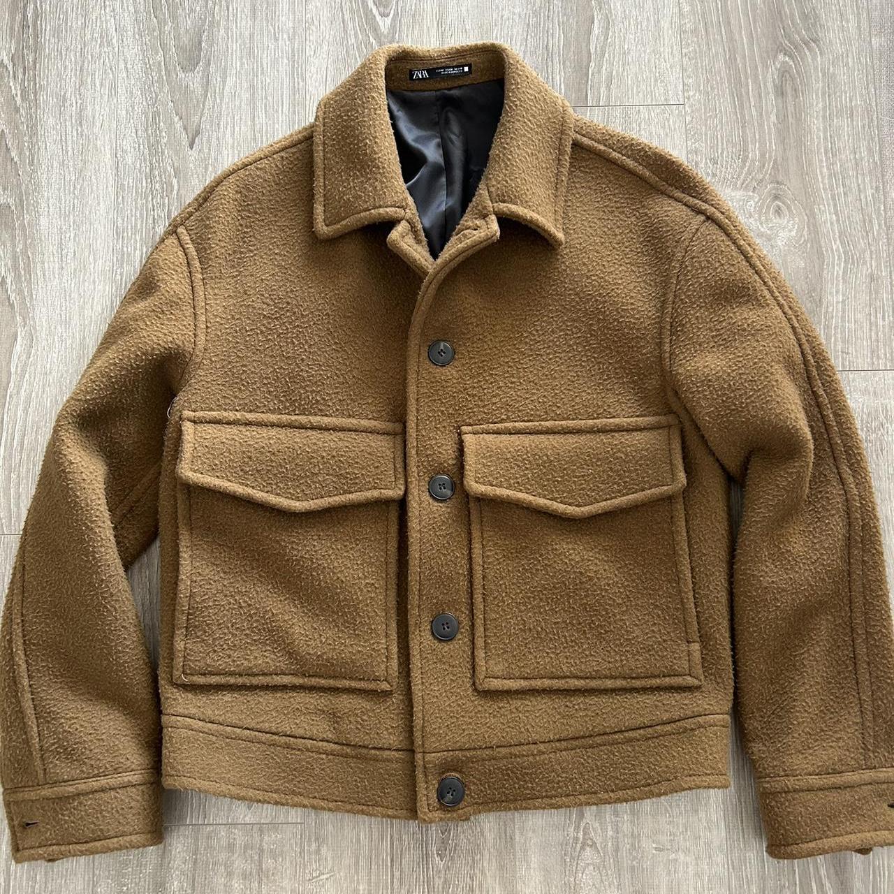 Zara Wool Line Jacket $80 (plus Austwide shipping | Depop