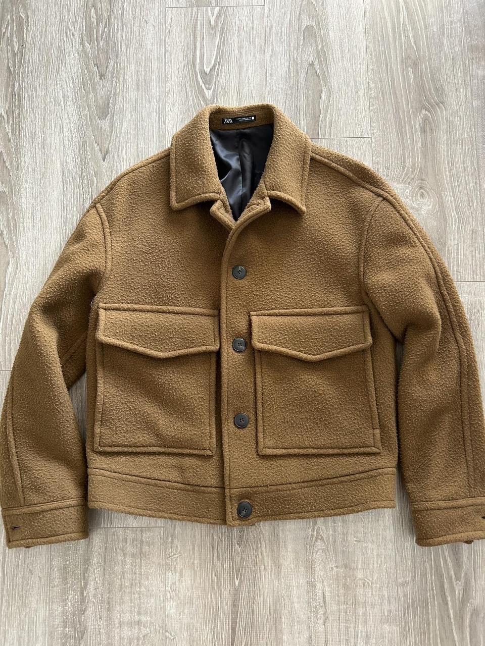 Zara wool jacket mens hotsell