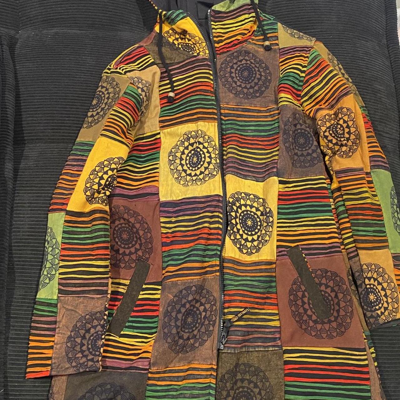 Men's Jacket - Multi - M – Colourful patchwork ja… - image 1